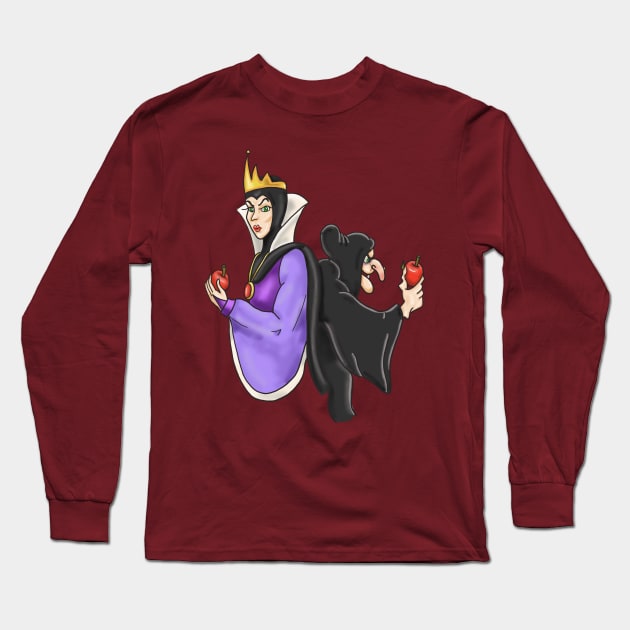 Two sides of the Queen- no background Long Sleeve T-Shirt by tesiamarieart